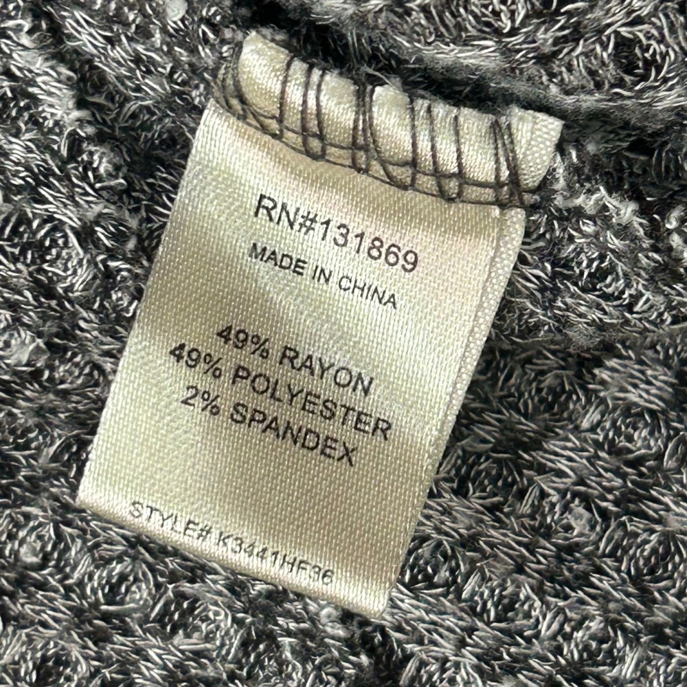 Inspired Hearts Cardigan‎ Waffle Knit Grey Large L Gorpcore Cabincore Minimalist - Picture 4 of 5
